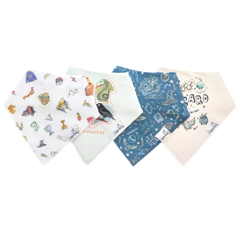 Bandana Drool Bibs - 4 Pack