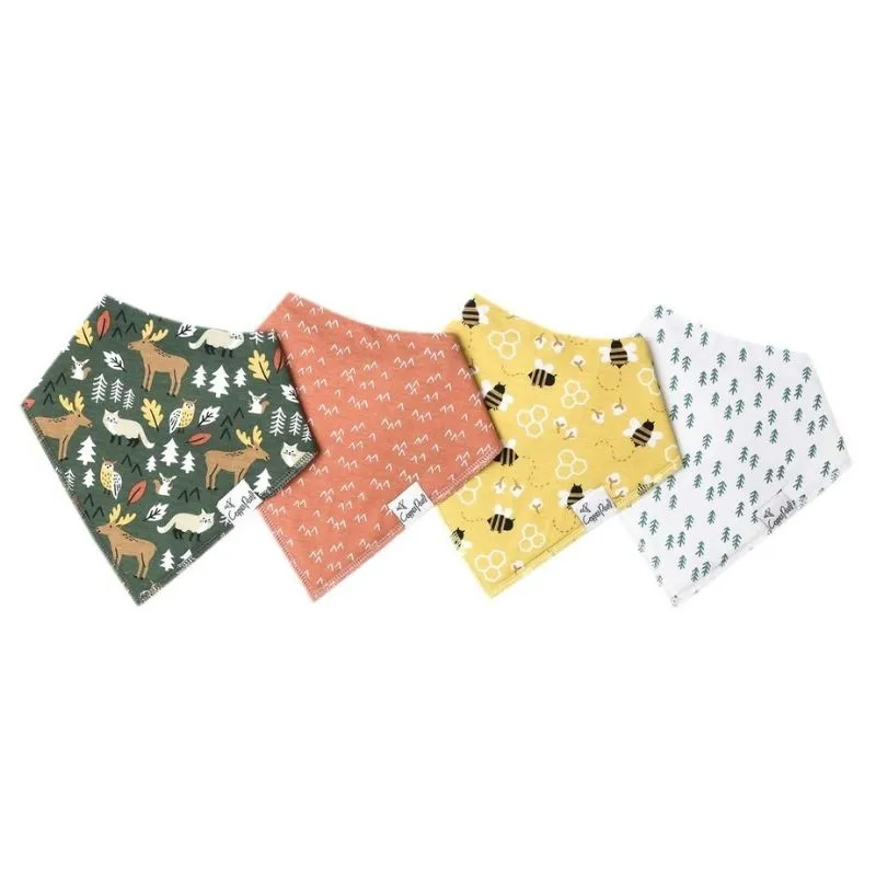 Bandana Drool Bibs - 4 Pack