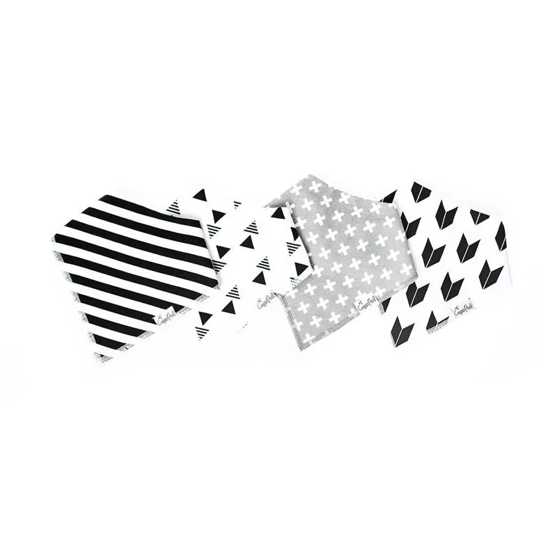 Bandana Drool Bibs - 4 Pack