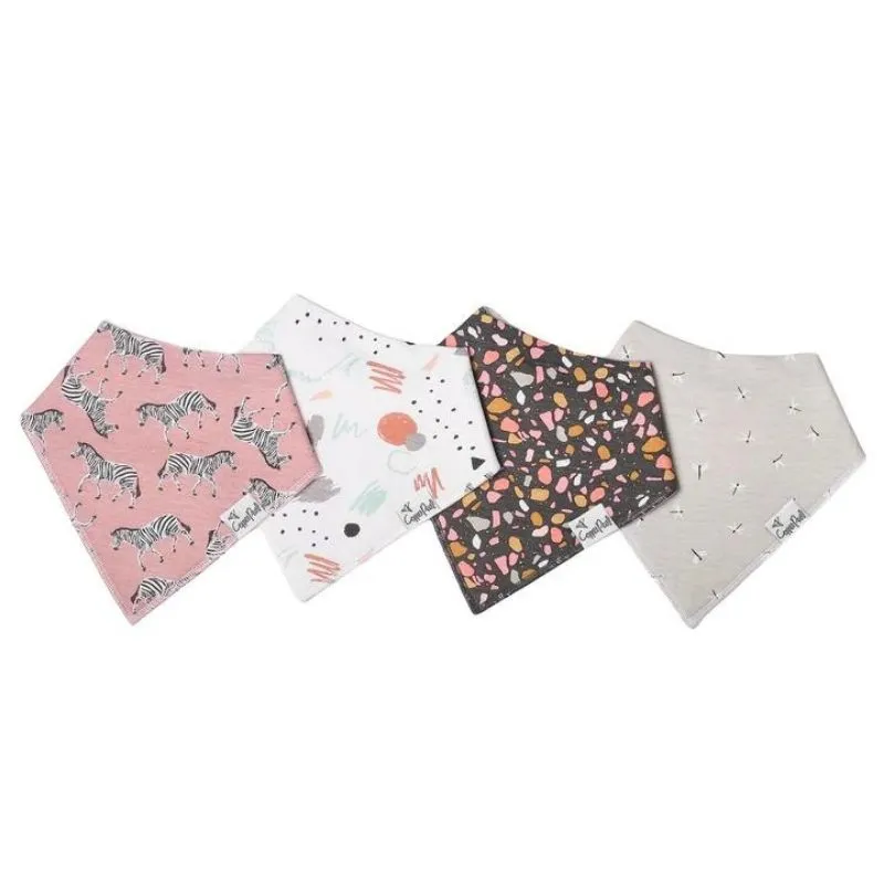 Bandana Drool Bibs - 4 Pack
