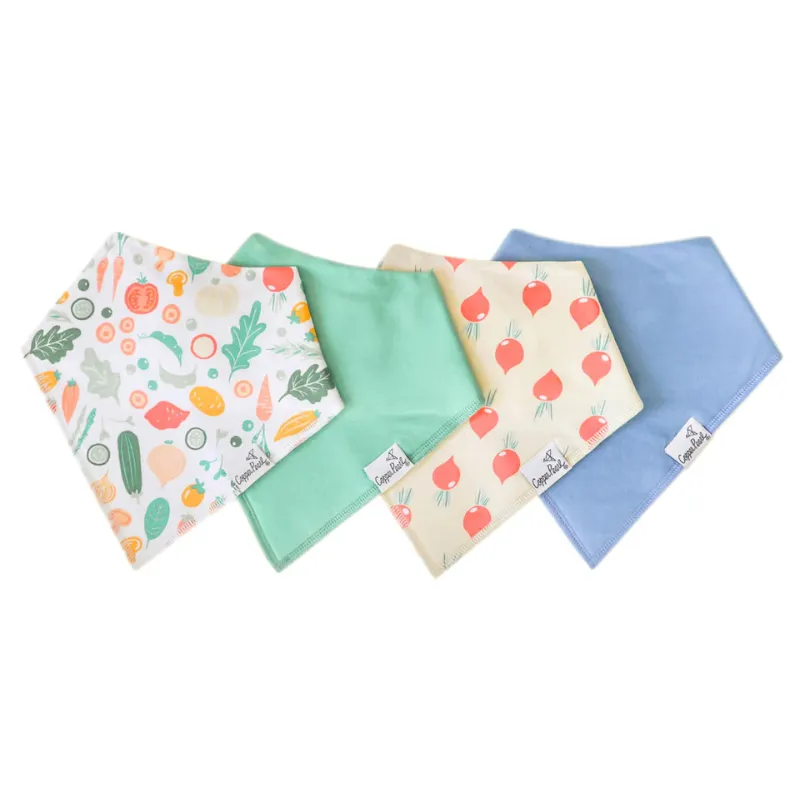 Bandana Drool Bibs - 4 Pack