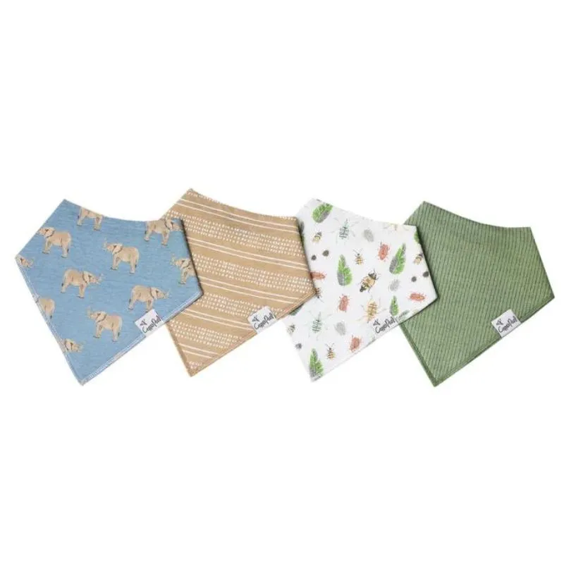 Bandana Drool Bibs - 4 Pack