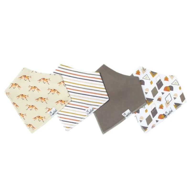 Bandana Drool Bibs - 4 Pack