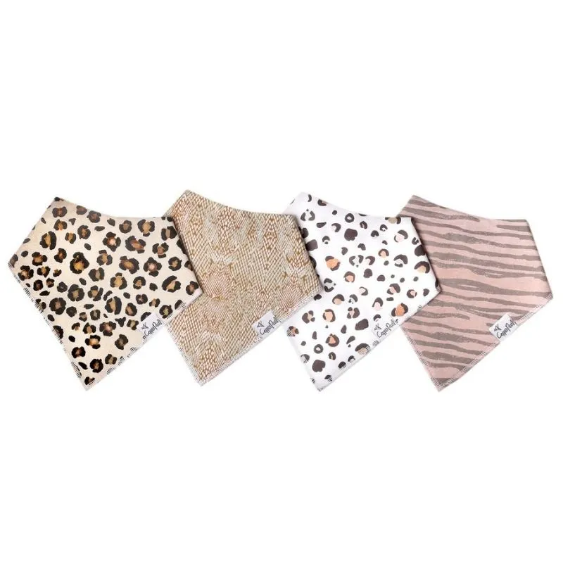 Bandana Drool Bibs - 4 Pack