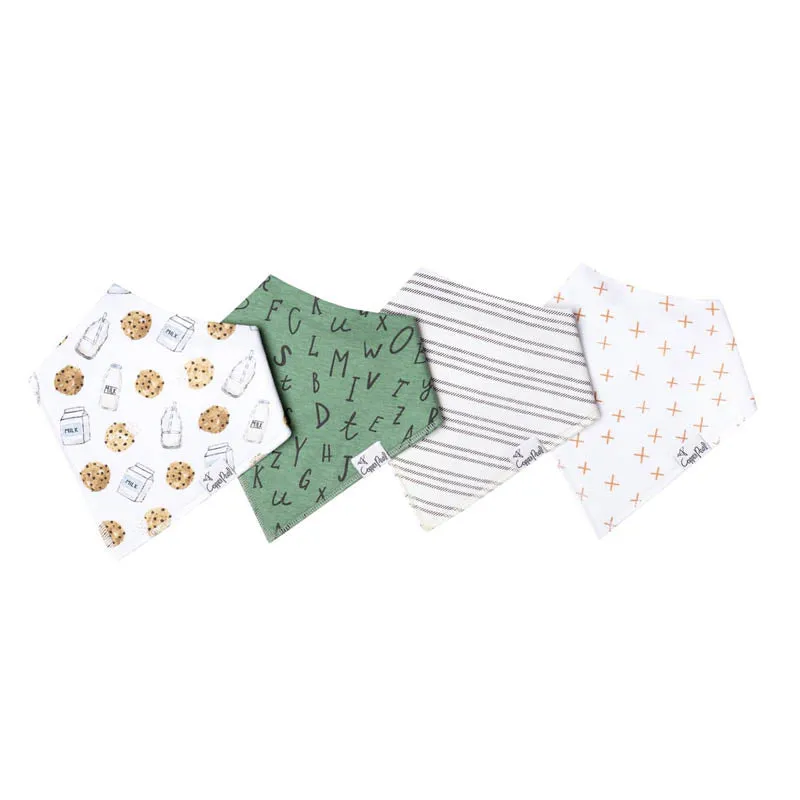 Bandana Drool Bibs - 4 Pack
