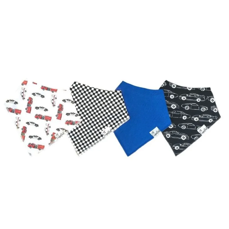 Bandana Drool Bibs - 4 Pack