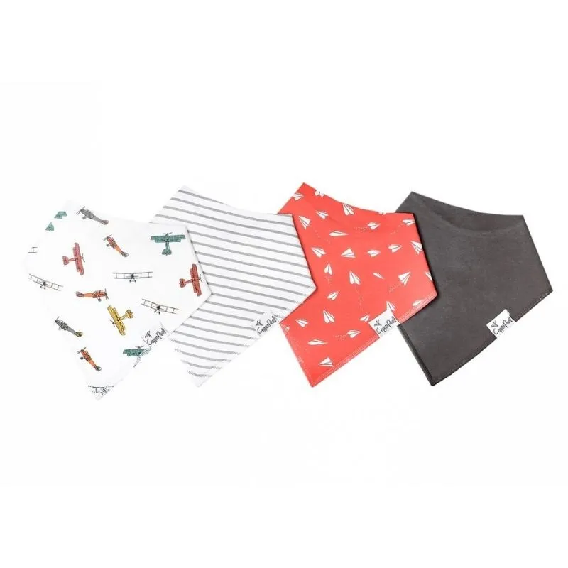 Bandana Drool Bibs - 4 Pack