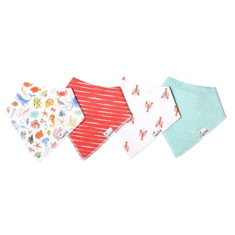 Bandana Drool Bibs - 4 Pack