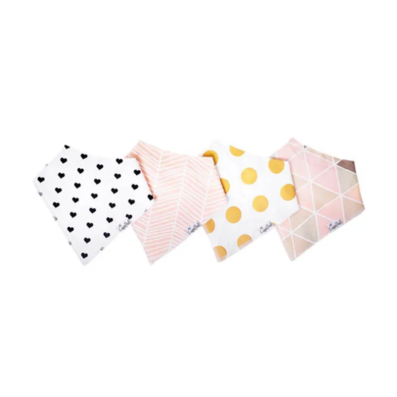 Bandana Drool Bibs - 4 Pack