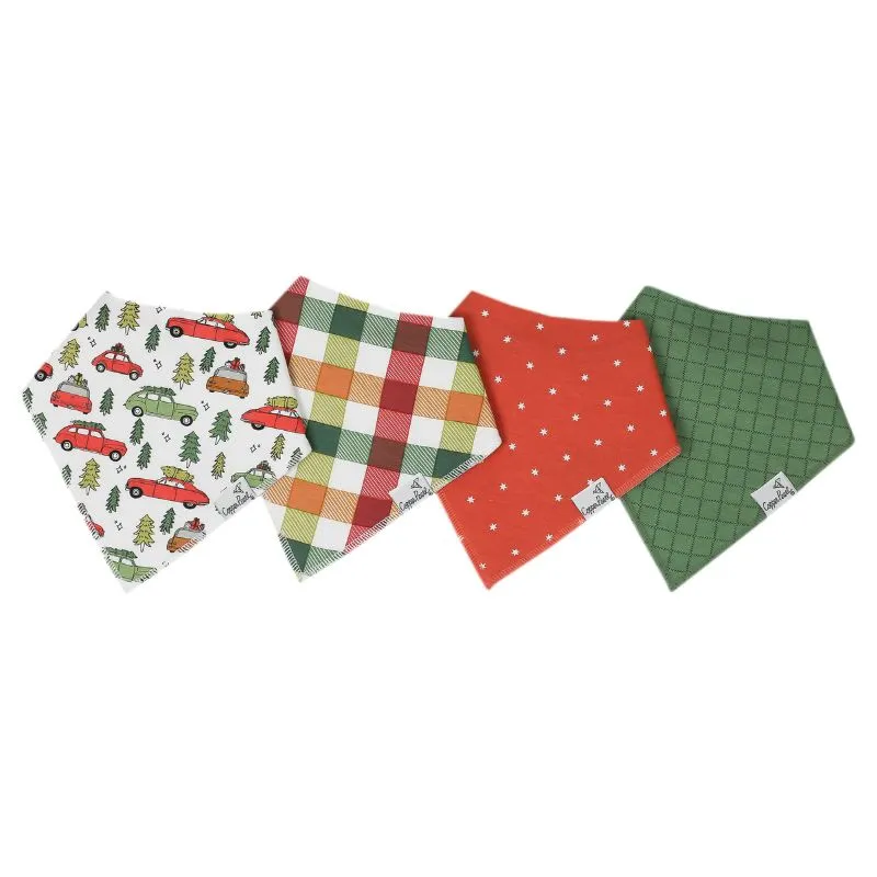 Bandana Drool Bibs - 4 Pack