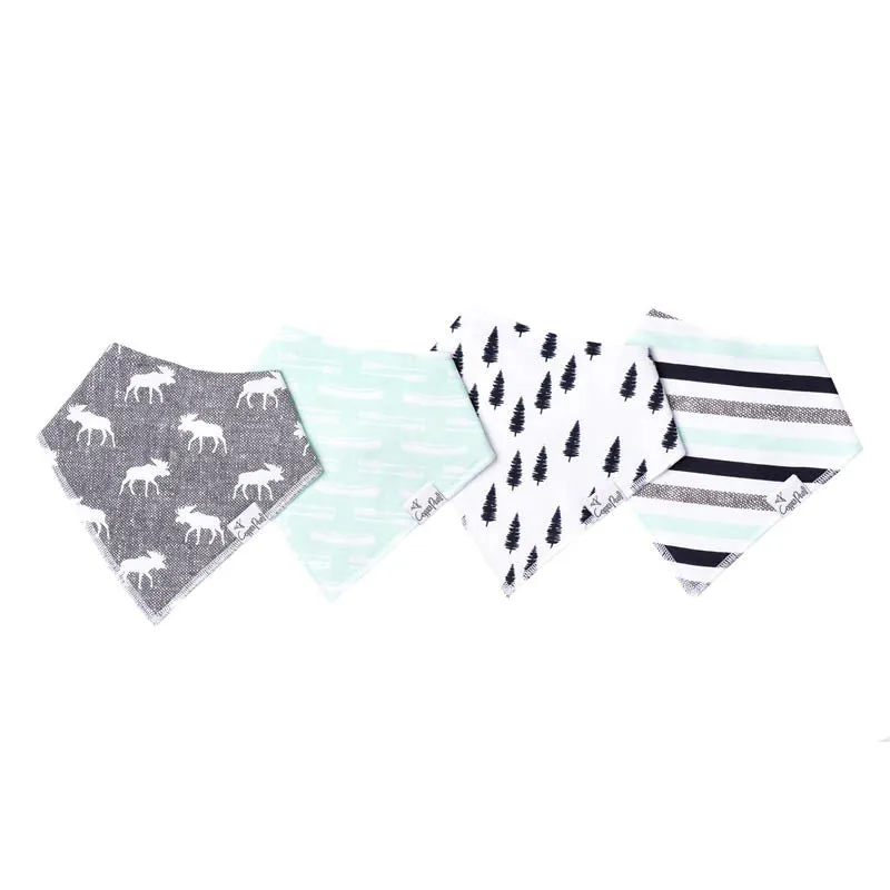Bandana Drool Bibs - 4 Pack