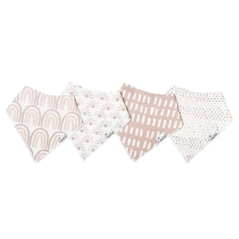 Bandana Drool Bibs - 4 Pack