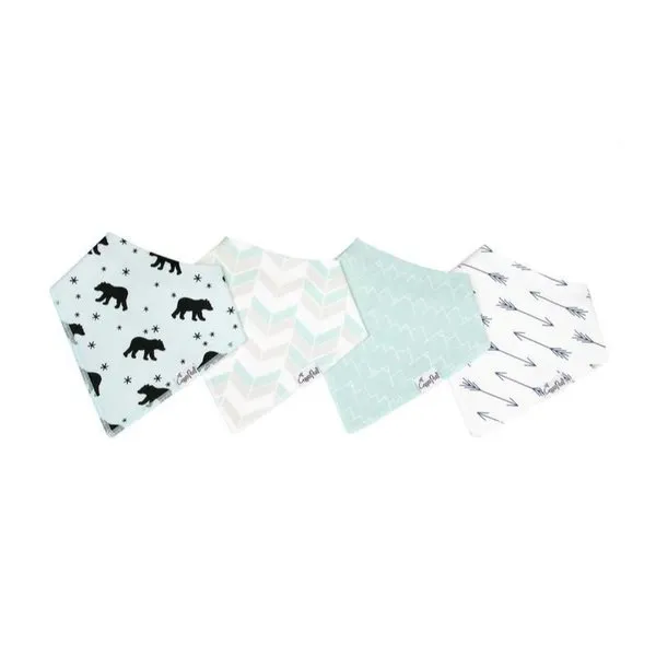 Bandana Drool Bibs - 4 Pack
