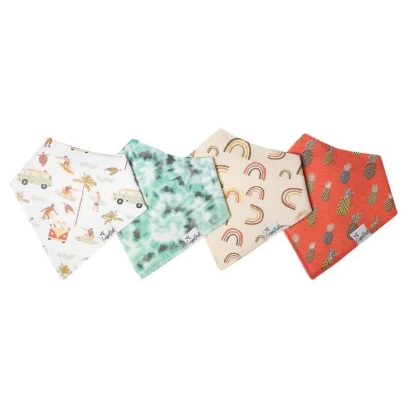 Bandana Drool Bibs - 4 Pack