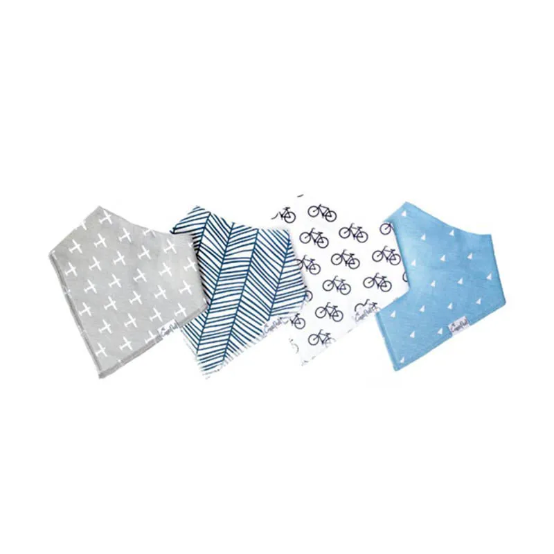 Bandana Drool Bibs - 4 Pack