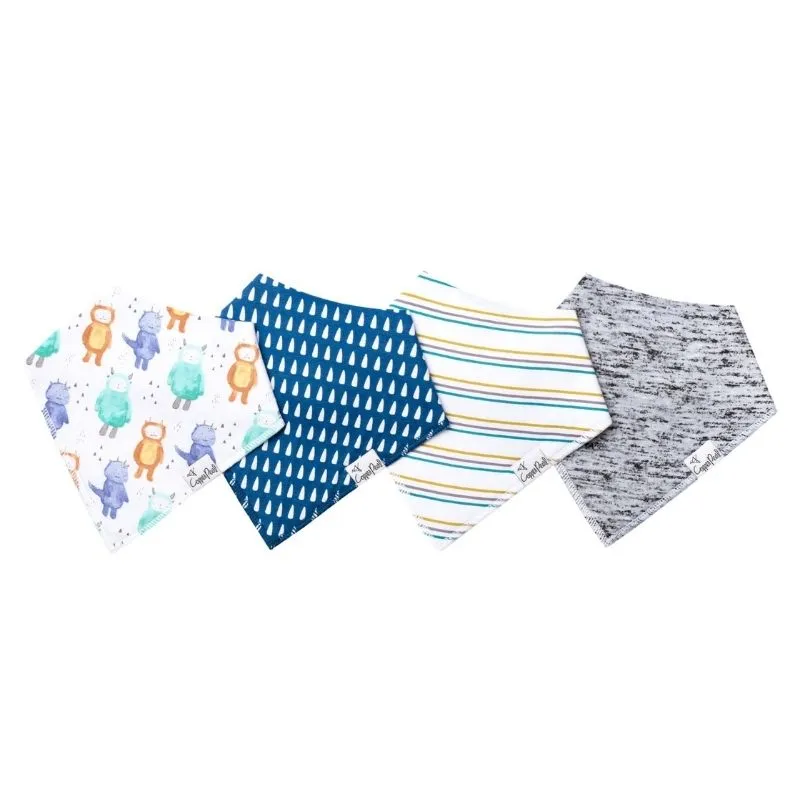 Bandana Drool Bibs - 4 Pack
