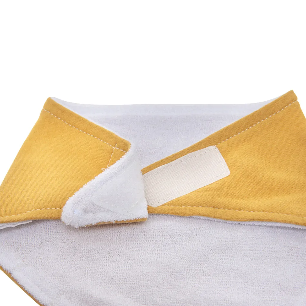 Bandanna Bib and Socks Set (Mustard Yellow/Floral)