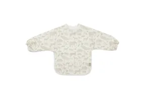 Bib Waterproof with Sleeves Animals - Olive Green