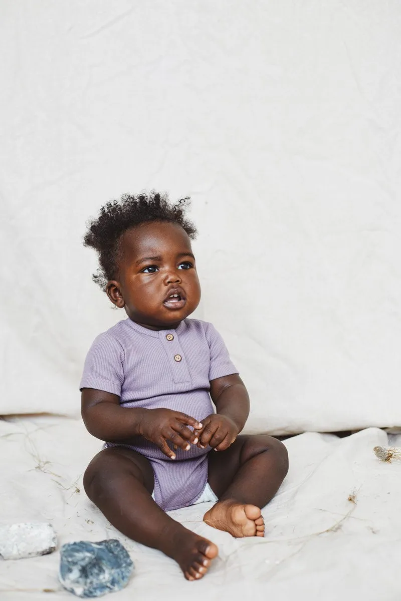 Bodysuit Rib Lavender