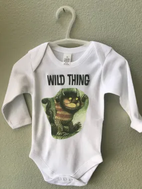 Bodysuit Wild Thing, TShirt, Baby Boy, Baby Girl