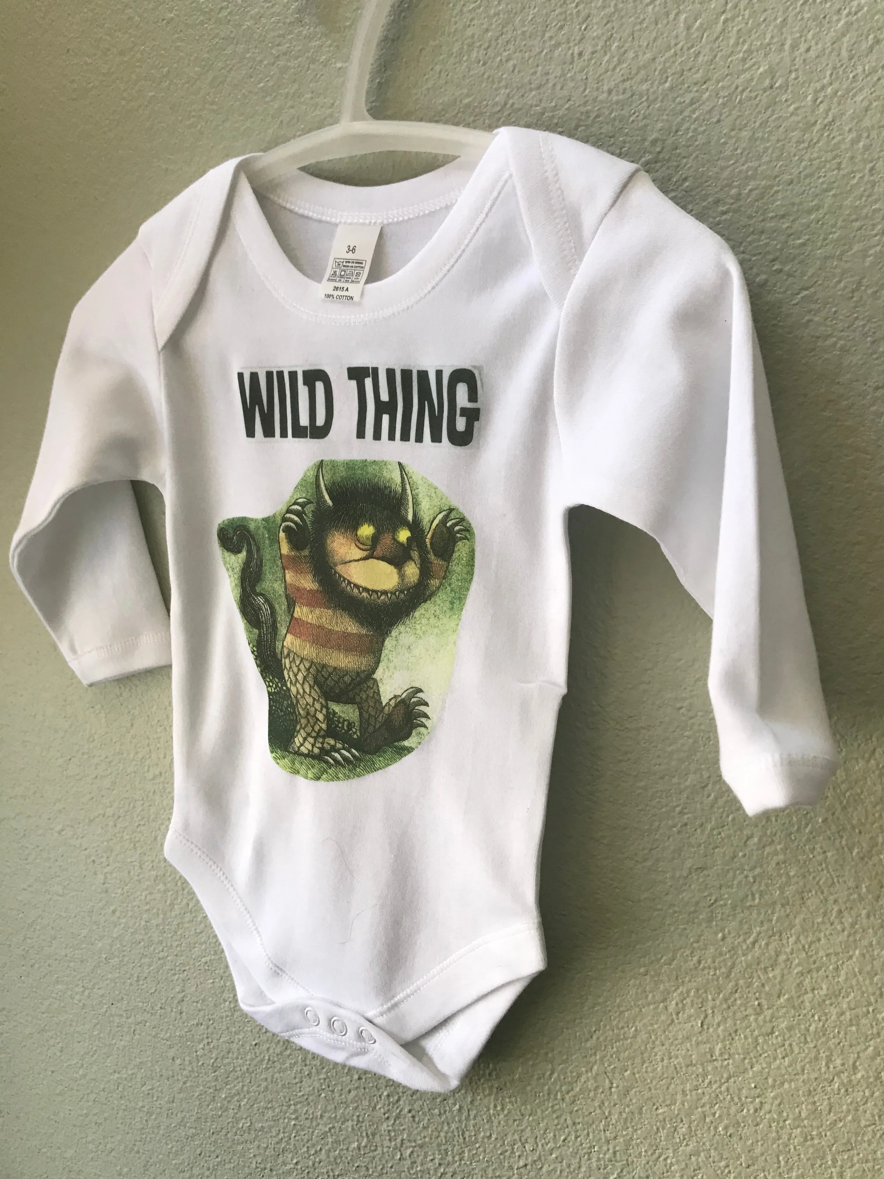Bodysuit Wild Thing, TShirt, Baby Boy, Baby Girl