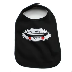 Can't Wait To Skate Soft Cotton Bib