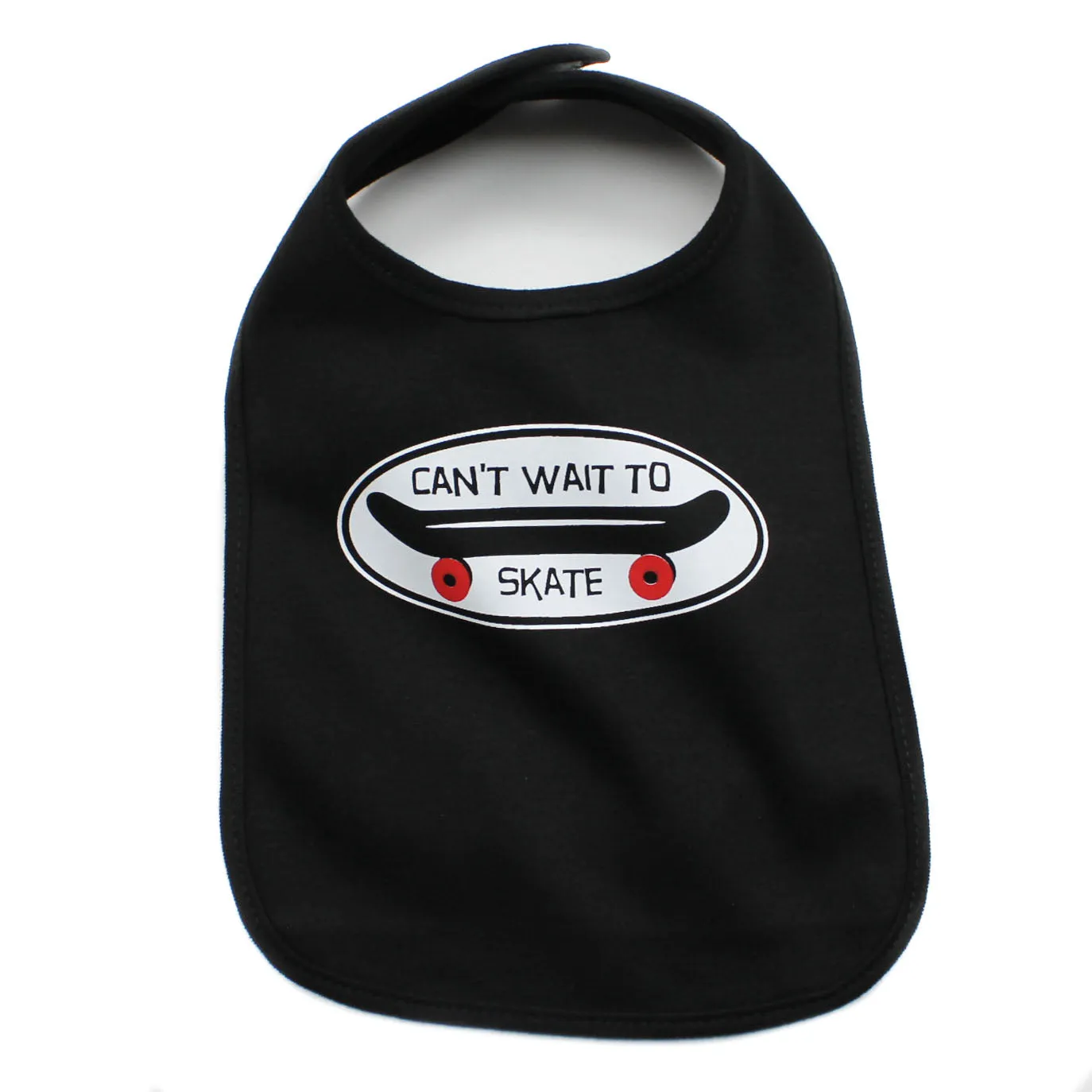 Can't Wait To Skate Soft Cotton Bib