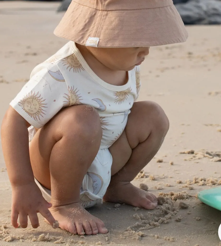 Celestial Short Sleeved Onesie - Cream