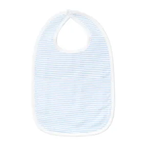 Classic Stripe Bib in Light Blue