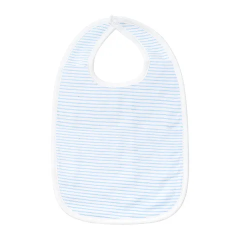 Classic Stripe Bib in Light Blue