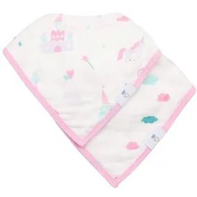 Clouds and Castles 2 Pack Muslin & Terry Cloth Bib Set