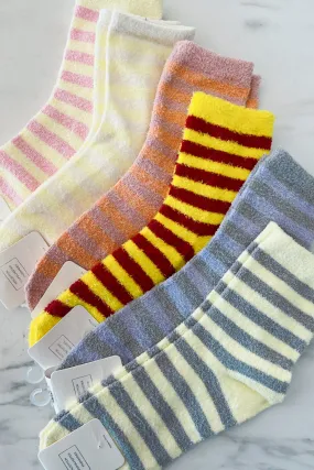 Colorful fuzzy socks