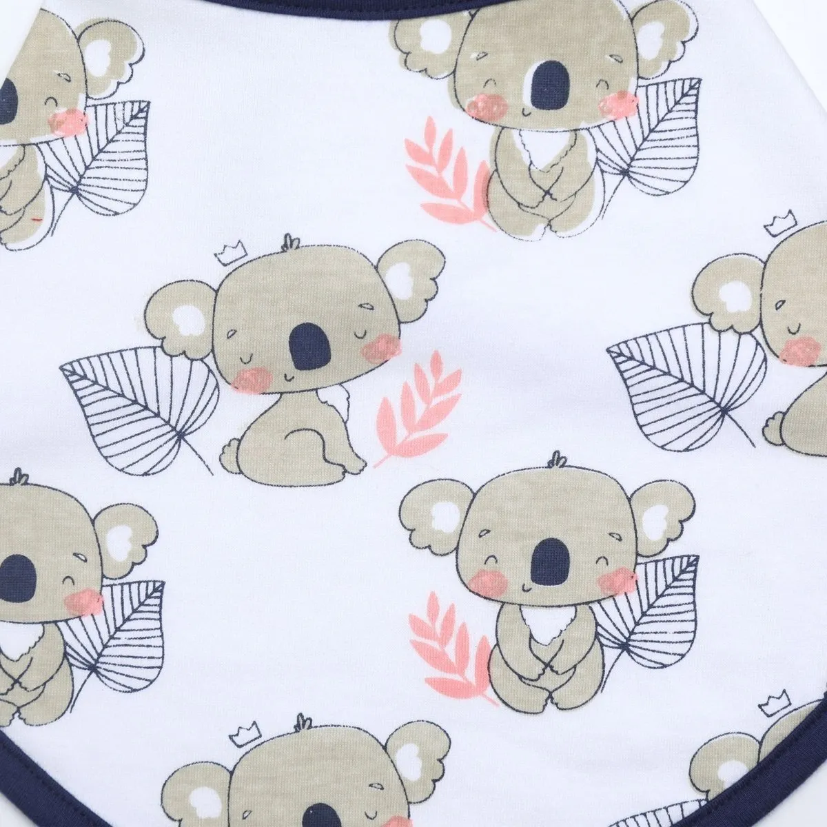 Combo of Dino Trip And Baby Koala Feeding Bibs- (Pack of 2)
