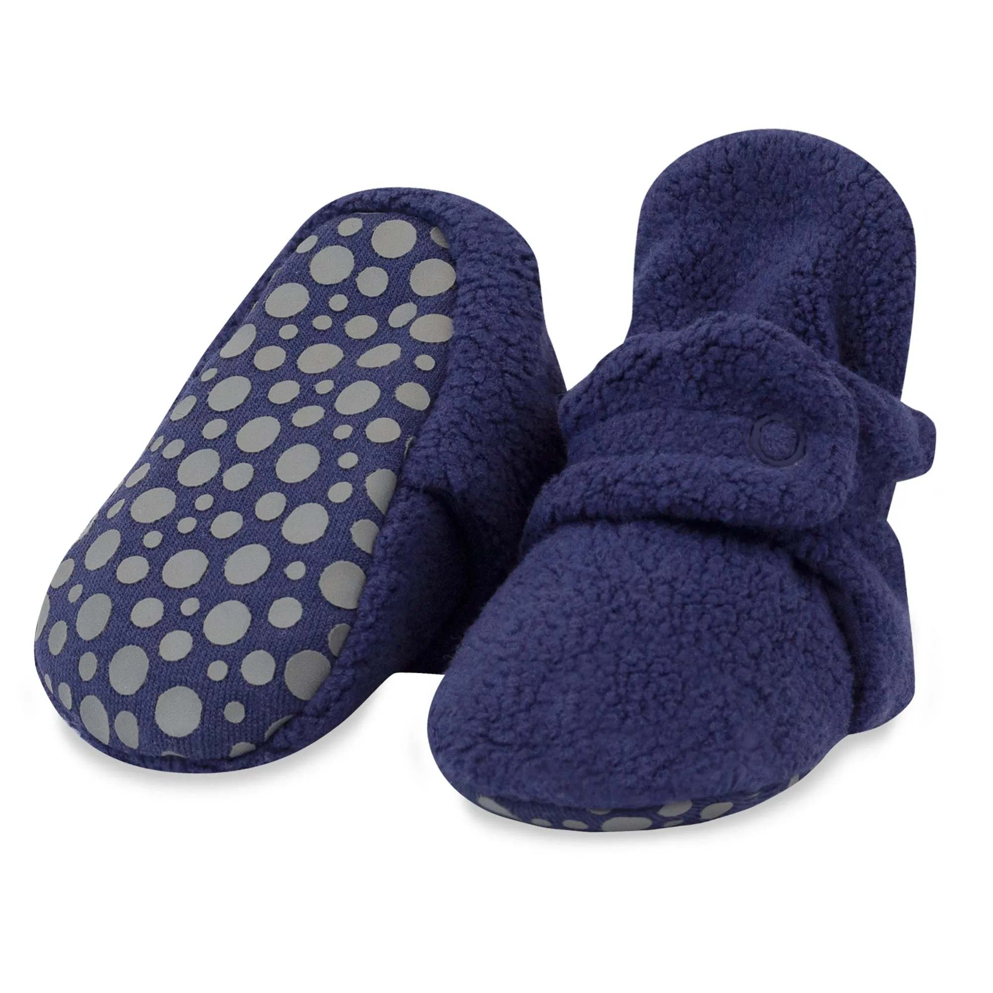 Cozie Fleece Gripper Baby Bootie 3 Pack - Heather Mocha/True Navy/Gray