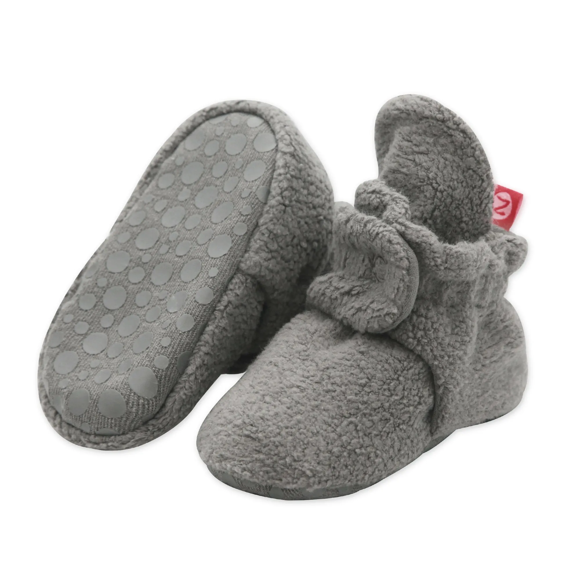 Cozie Fleece Gripper Baby Bootie 3 Pack - Heather Mocha/True Navy/Gray
