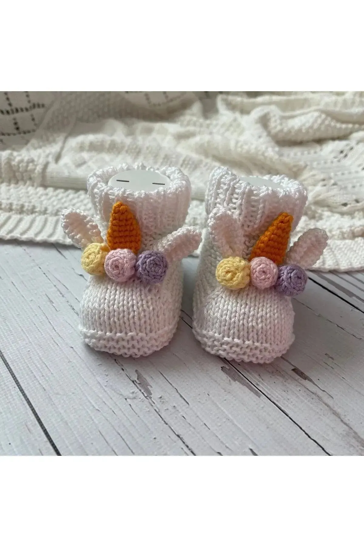Crochet Baby Booties Unicorn