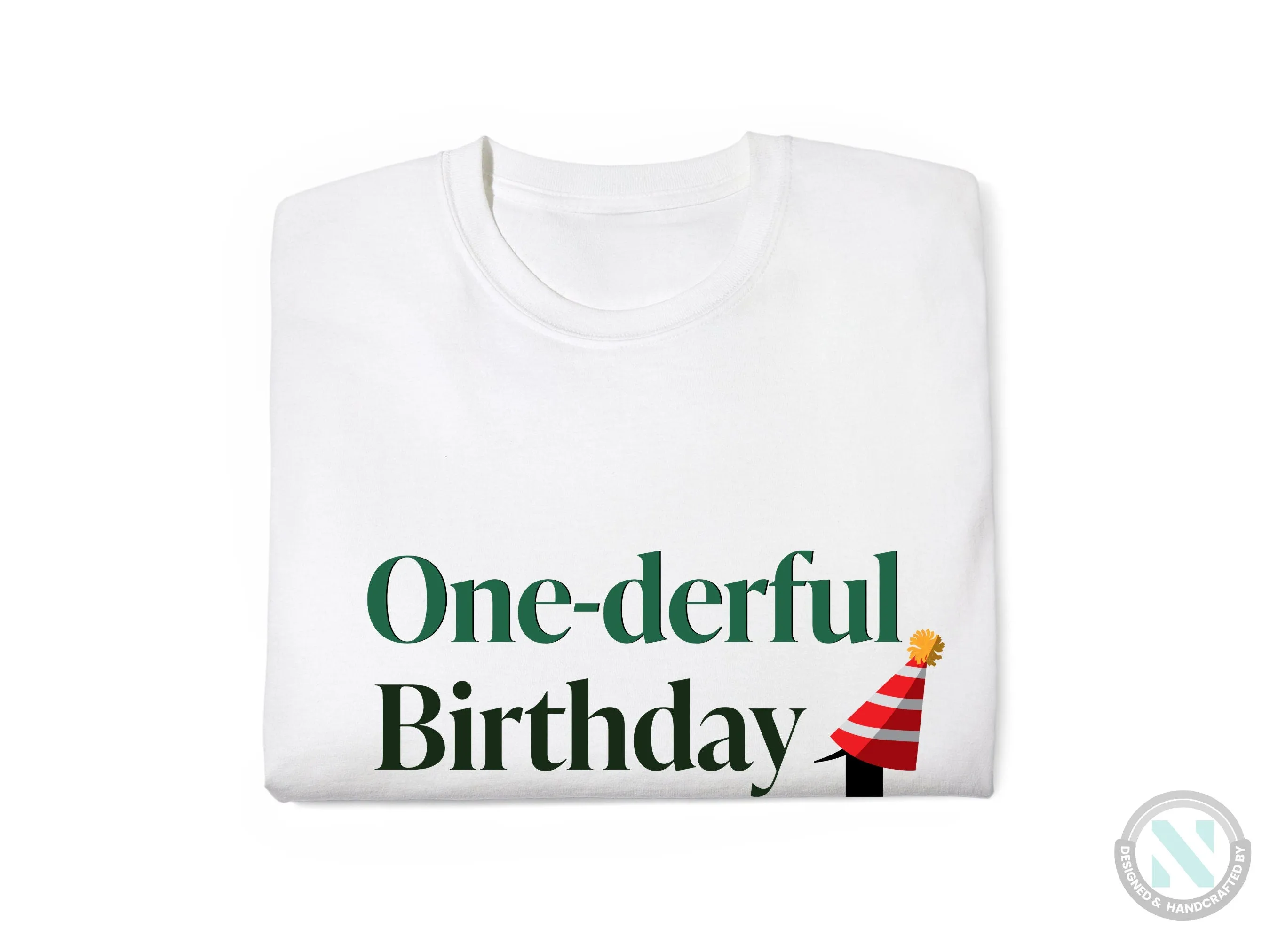 Customized Name Baby Girl Bodysuit with One-derful Birthday Text