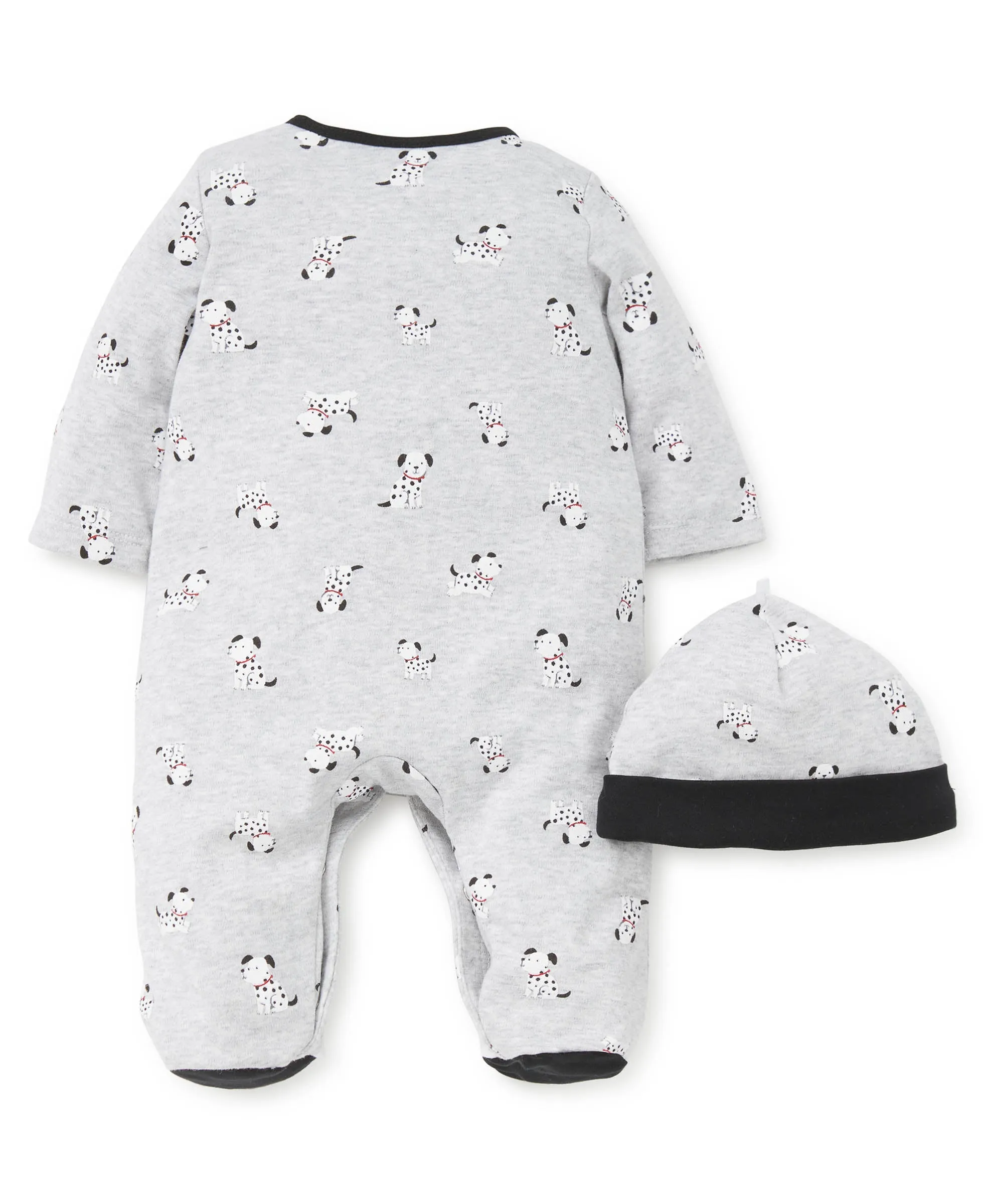 Dalmatian Footed One-Piece and Hat