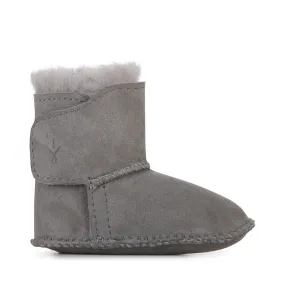 EMU Australia - Baby Booties, Soft-Soled Infant Classic Charcoal