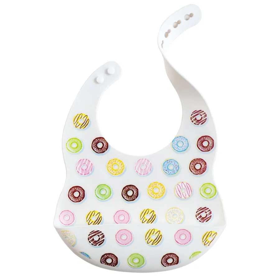 Fashionable Cartoon Printed Waterproof Soft Baby Silicone Bibs Newborn
