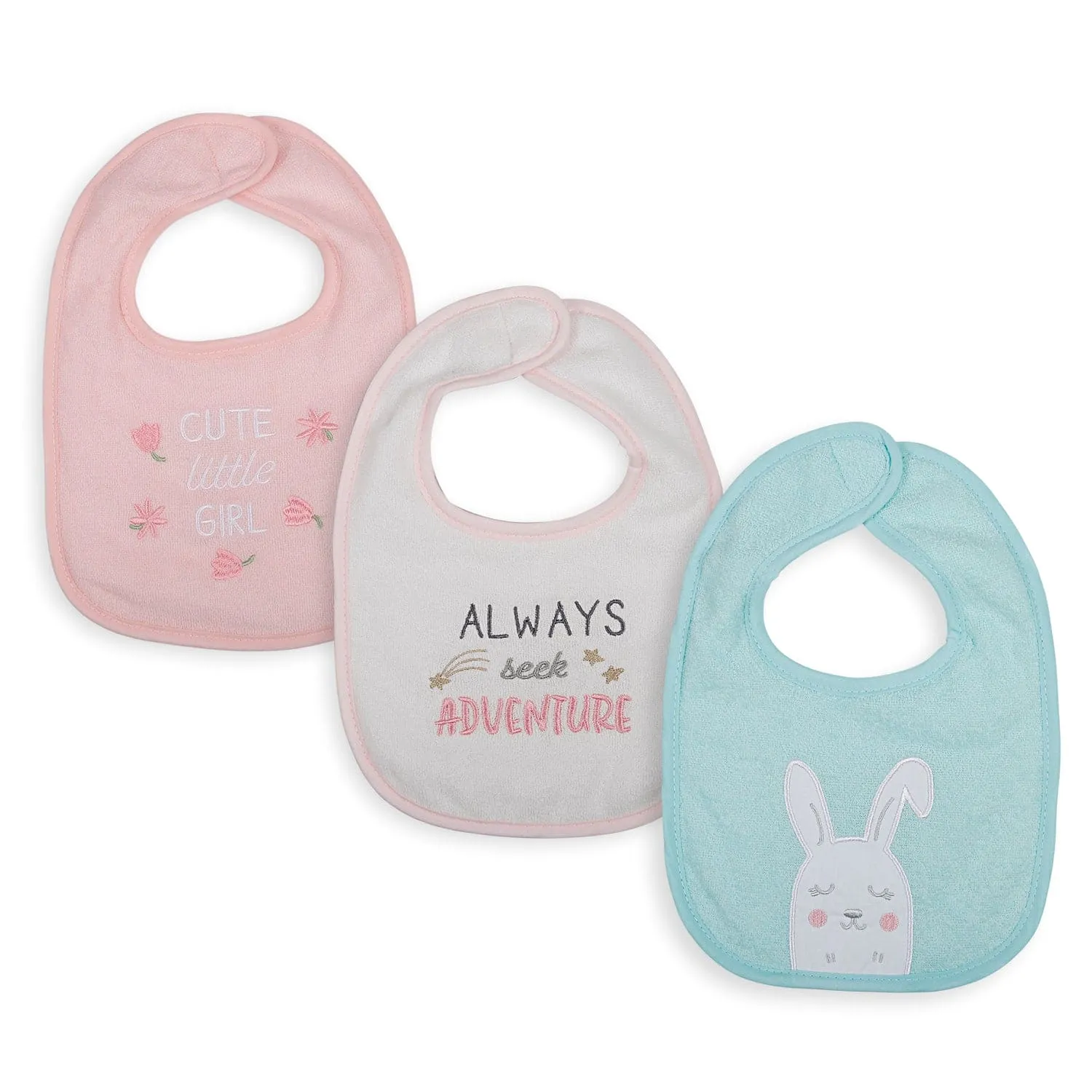 Feeding Bibs Pack Of 3 Adventurous Girl Multicolour