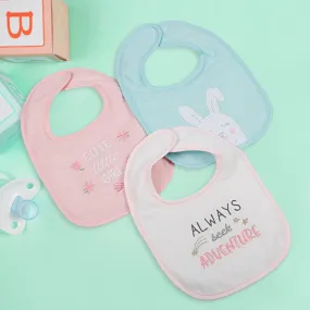 Feeding Bibs Pack Of 3 Adventurous Girl Multicolour