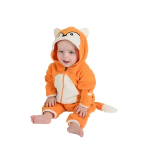 Fox Fleece Baby Bunting Bodysuit
