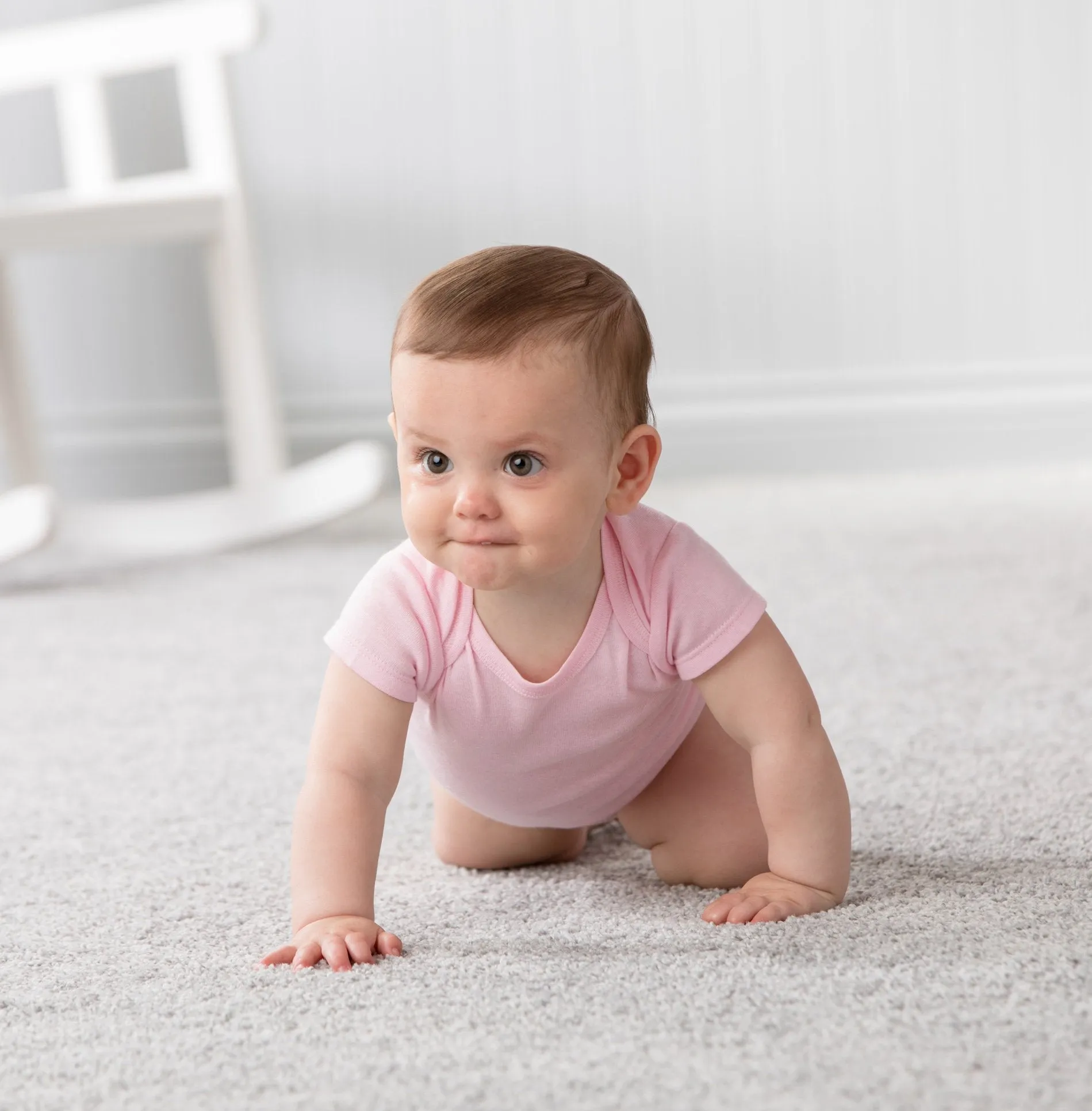 Gerber 5-Pack Baby Solid Pink Bodysuits