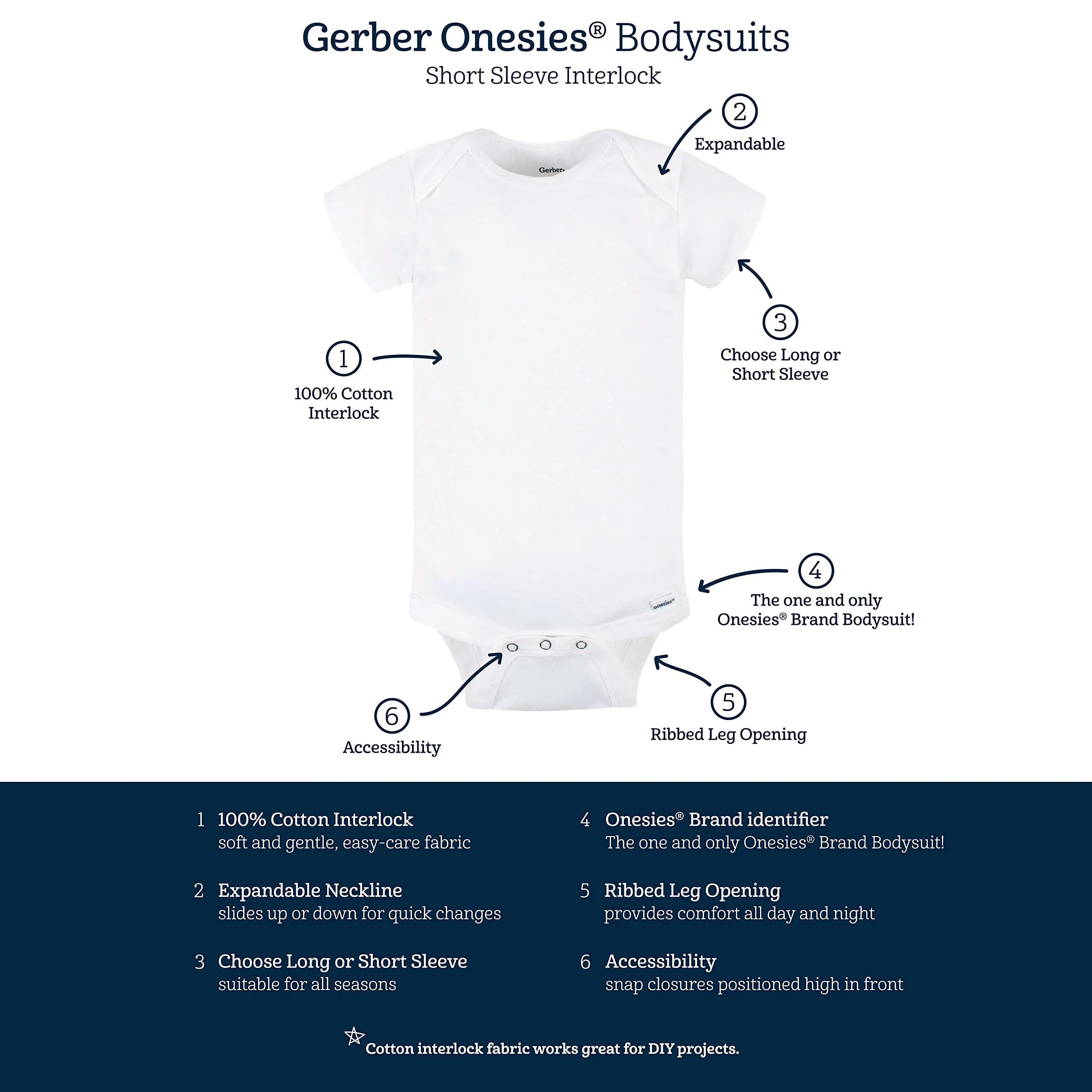 Gerber 5-Pack Baby Solid Pink Bodysuits