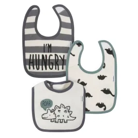 Gerber® Organic 3-Pack Baby Boys Dino Dribbler Bibs