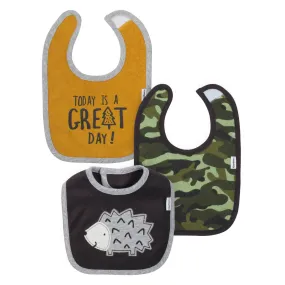 Gerber® Organic 3-Pack Baby Boys Wild Dribbler Bibs