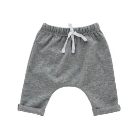 Grey Cotton Baby Joggers 3-6