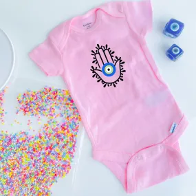 Hamsa Hand With Evil Eye Baby Onesie Hamsa Hand Baby Onesie