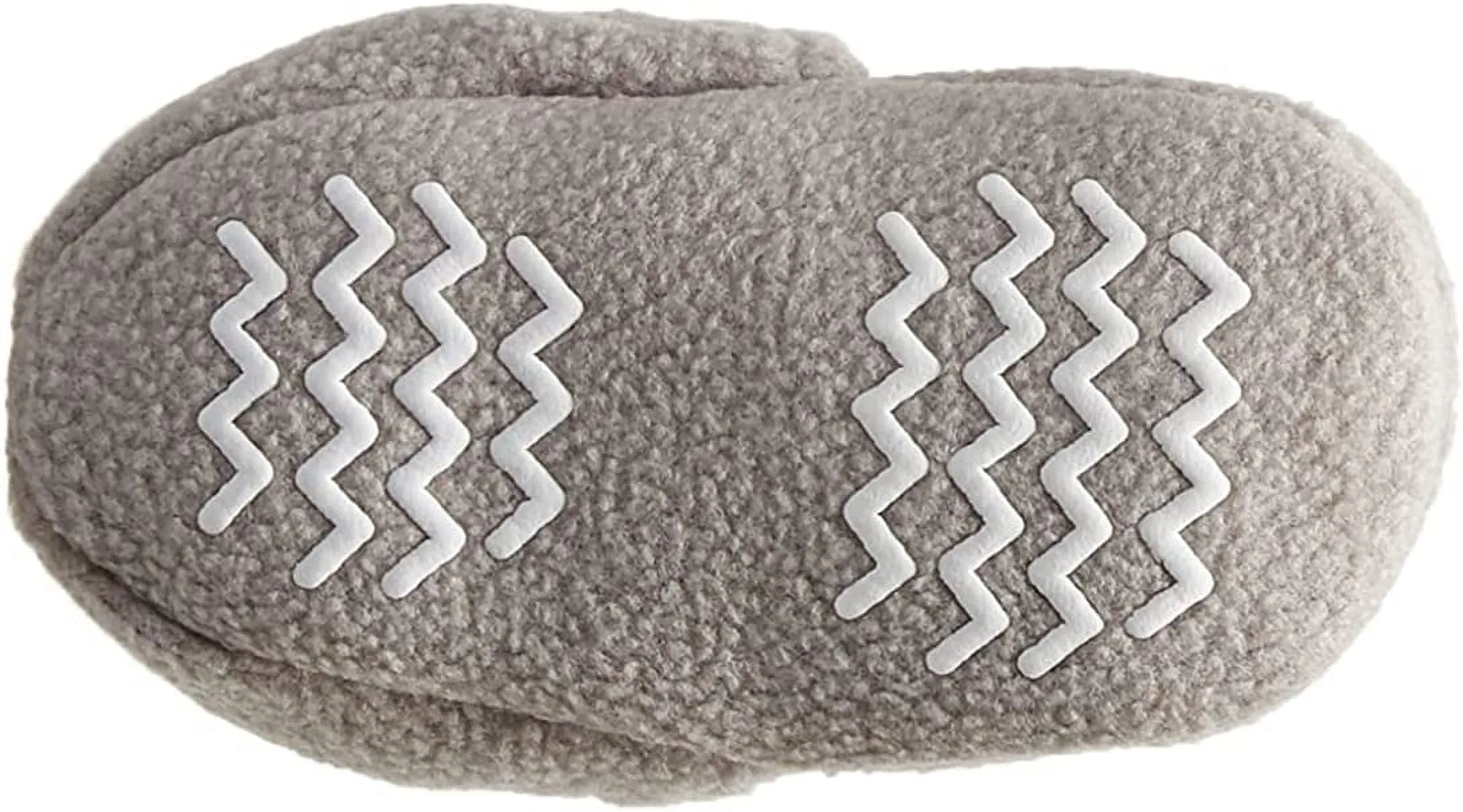 Hudson Baby Baby and Toddler Cozy Fleece Booties, Neutral Gray, 6-12 Months